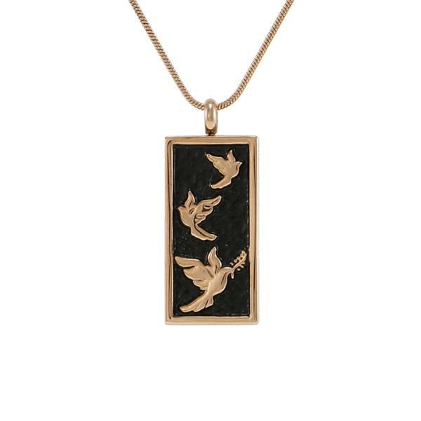 Adorned Dove Cremation Pendant III